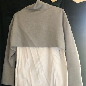 Turtleneck crop top blouse